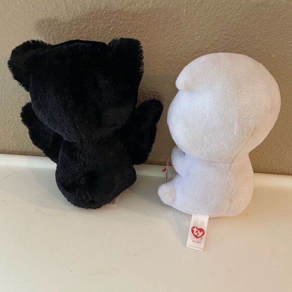 TY Bat and Ghost Beanie Boos 6 inch - Picture 5 of 11